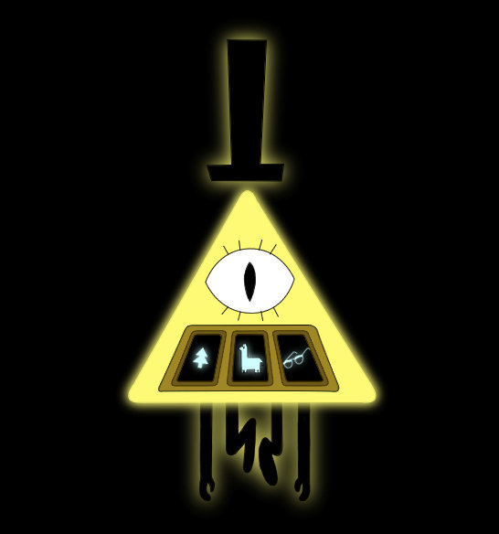 Bill Cipher encouraging gambling to little kids