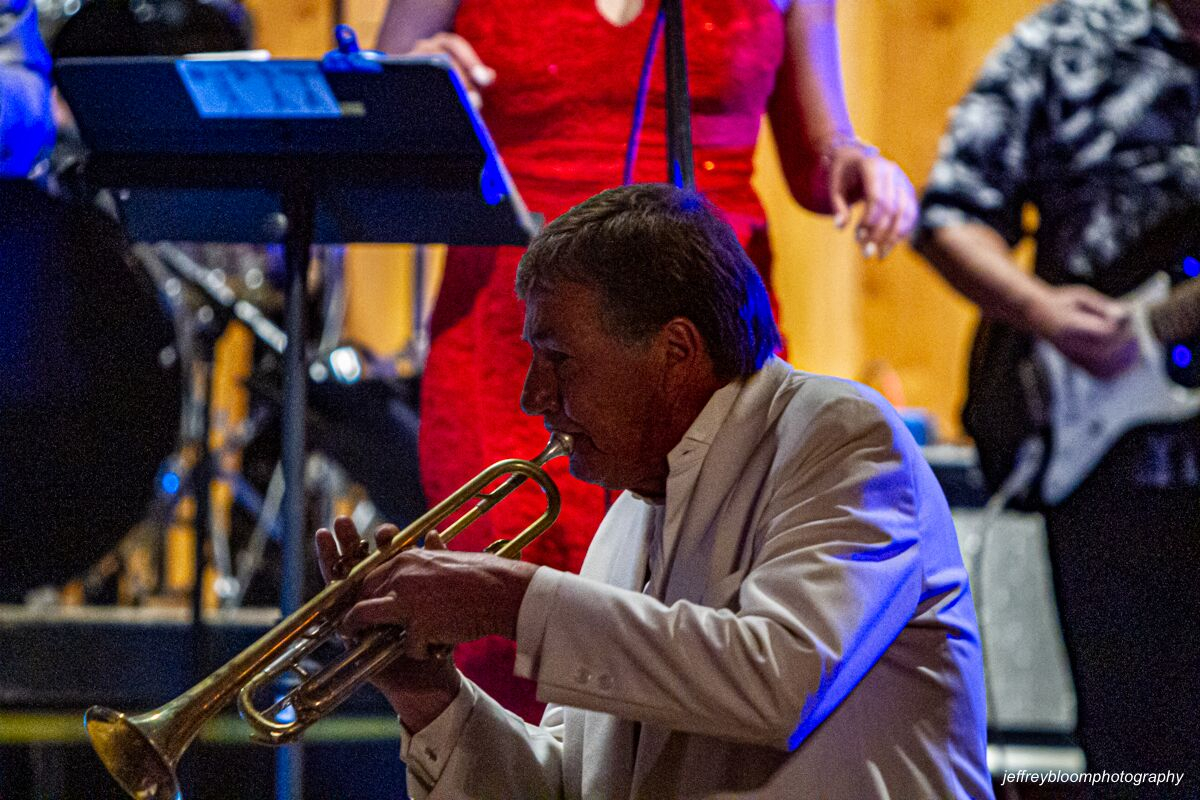 Michael Roberts playing a Trombone